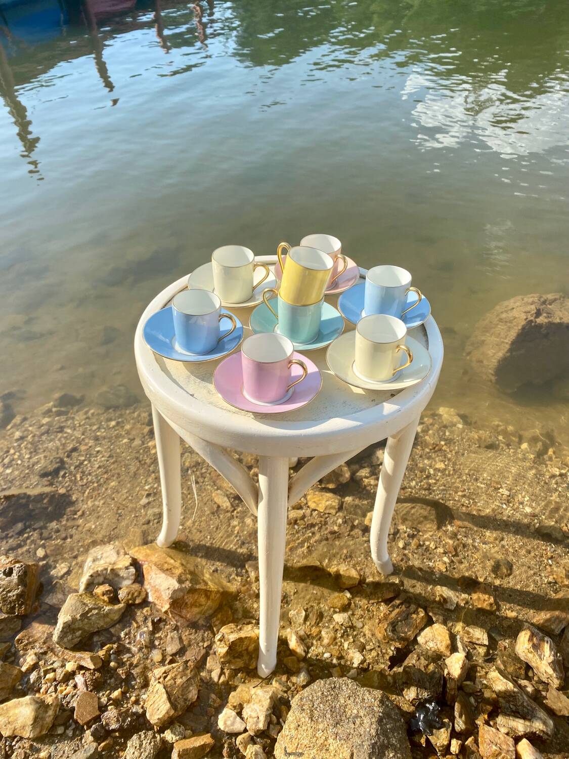 Raynaud et Co multicolor coffee cup set