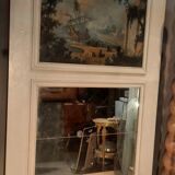 Large trumeau of woodwork mirror