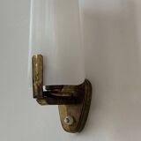Vintage brass and Perspex wall light, Italy 1960