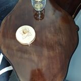 English style flamed mahogany side table