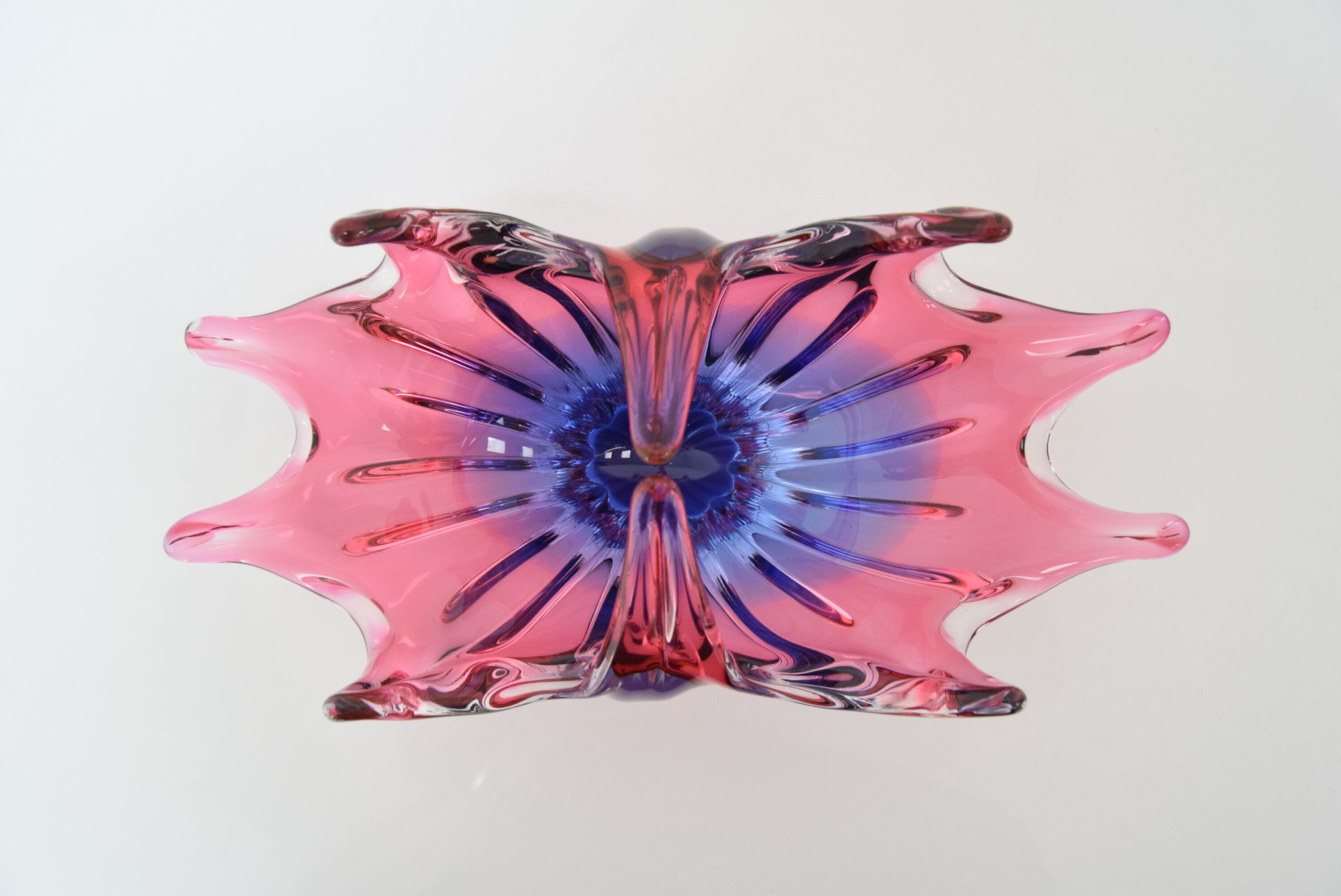 Art  Glass Bowl Designed by  Josef Hospodka for Chribska,1960's.