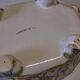 Superb vegetable dish/soup tureen in ceramic and its serving platter in very good condition.