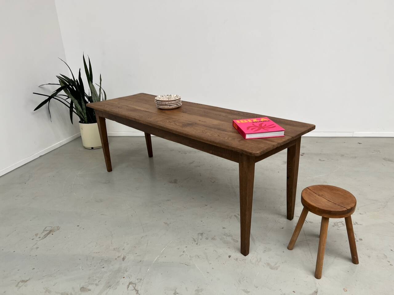 Oak farm table 220cm