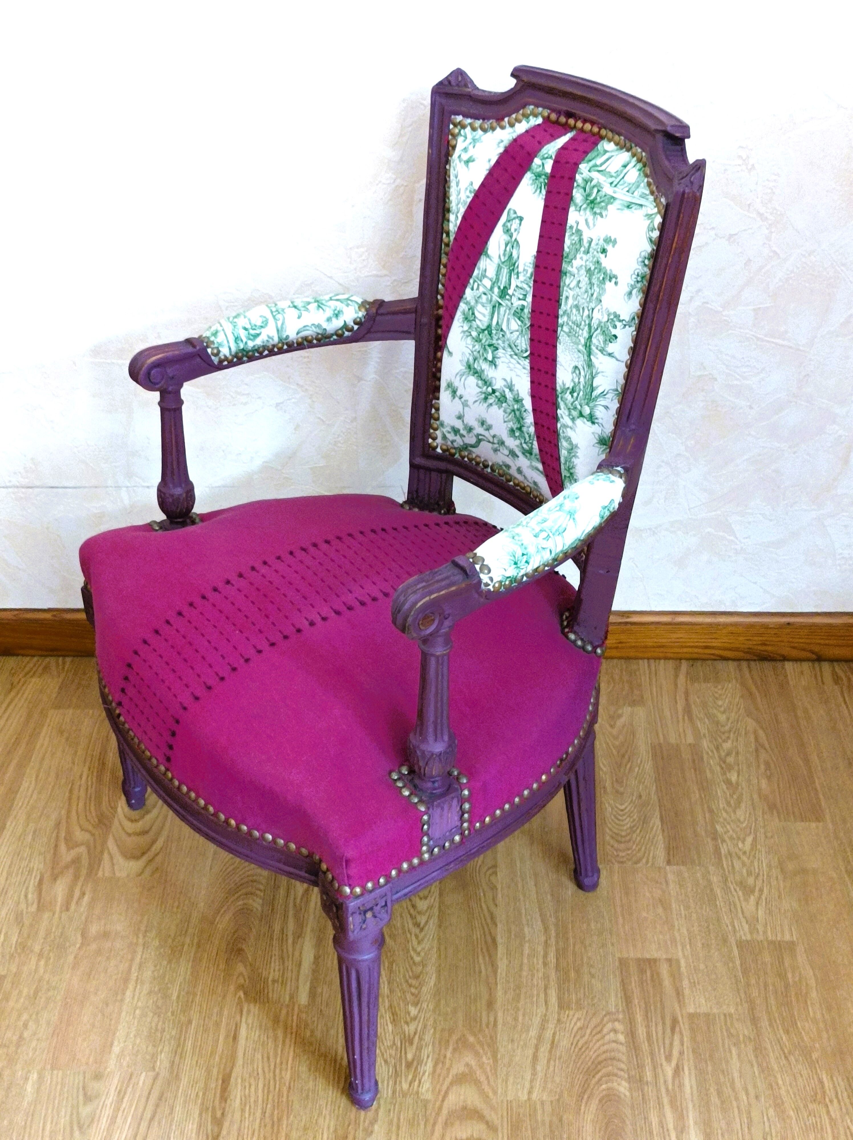 Louis XVI armchair restyled