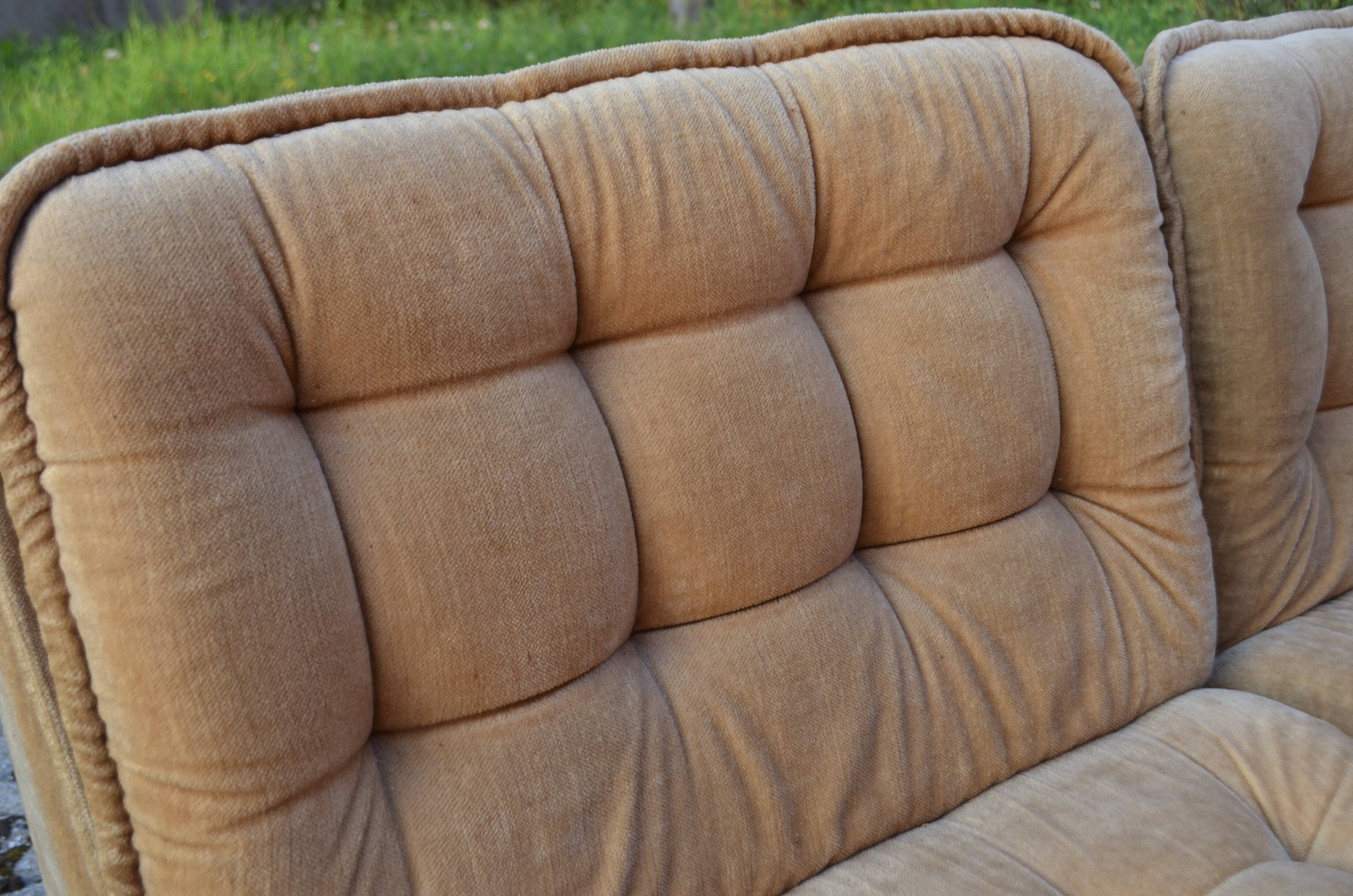 Vintage Modular Sofa 70ties champagne