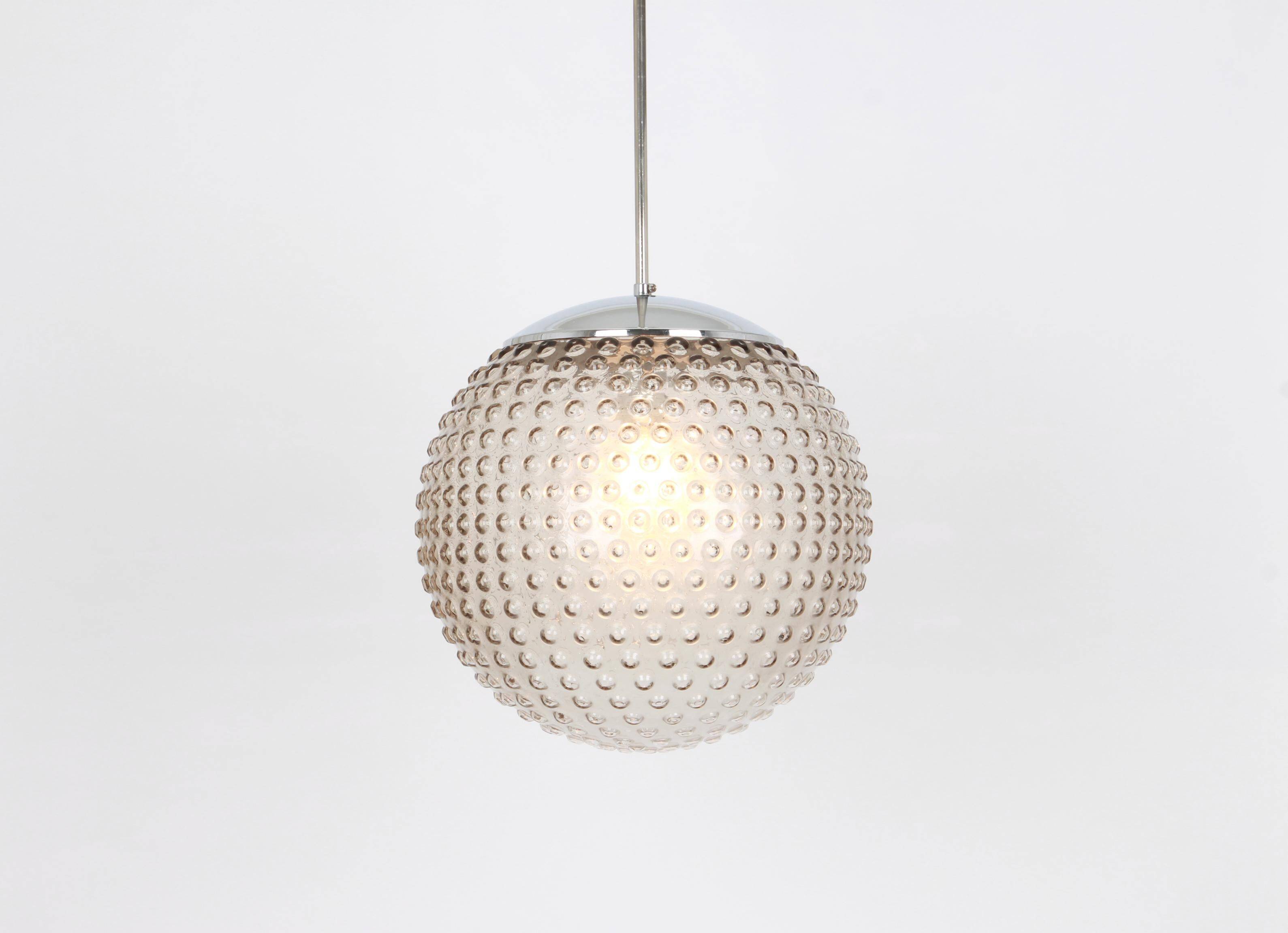 glass pendant lamp designed by Rolf Krüger for Staff, Germany 1970s.