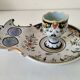 Geo Martel egg service Desvres no. 1687 – Lambrequin decoration