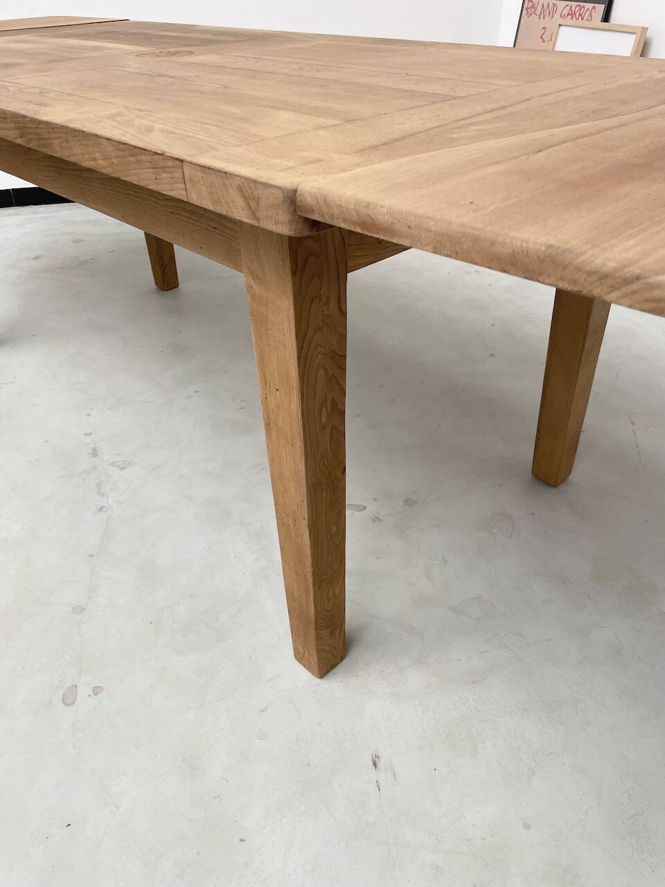 Oak farmhouse table 270 cm with extensions