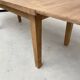 Table de ferme chêne 270 cm avec allonges