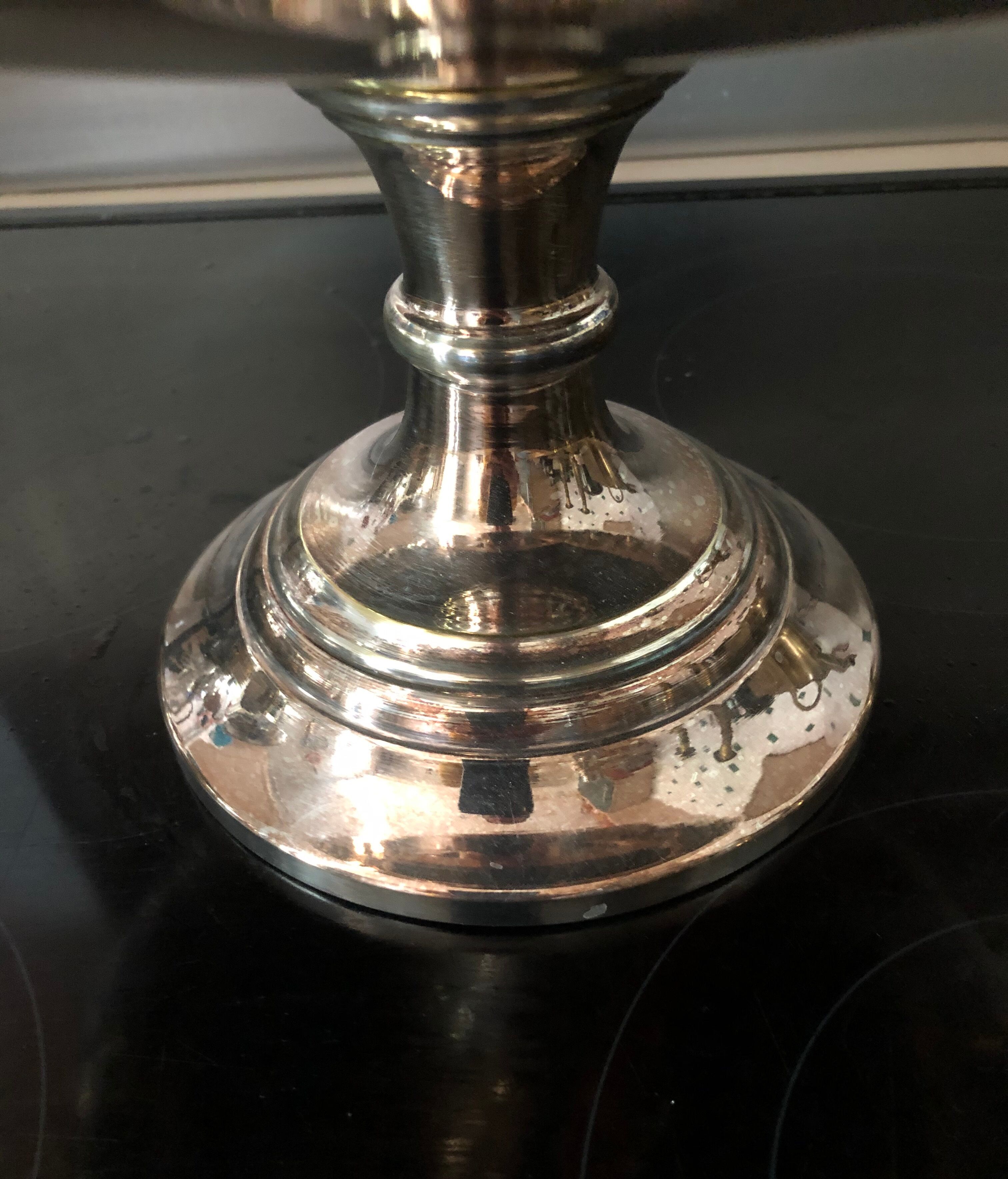 Very large silver metal cut