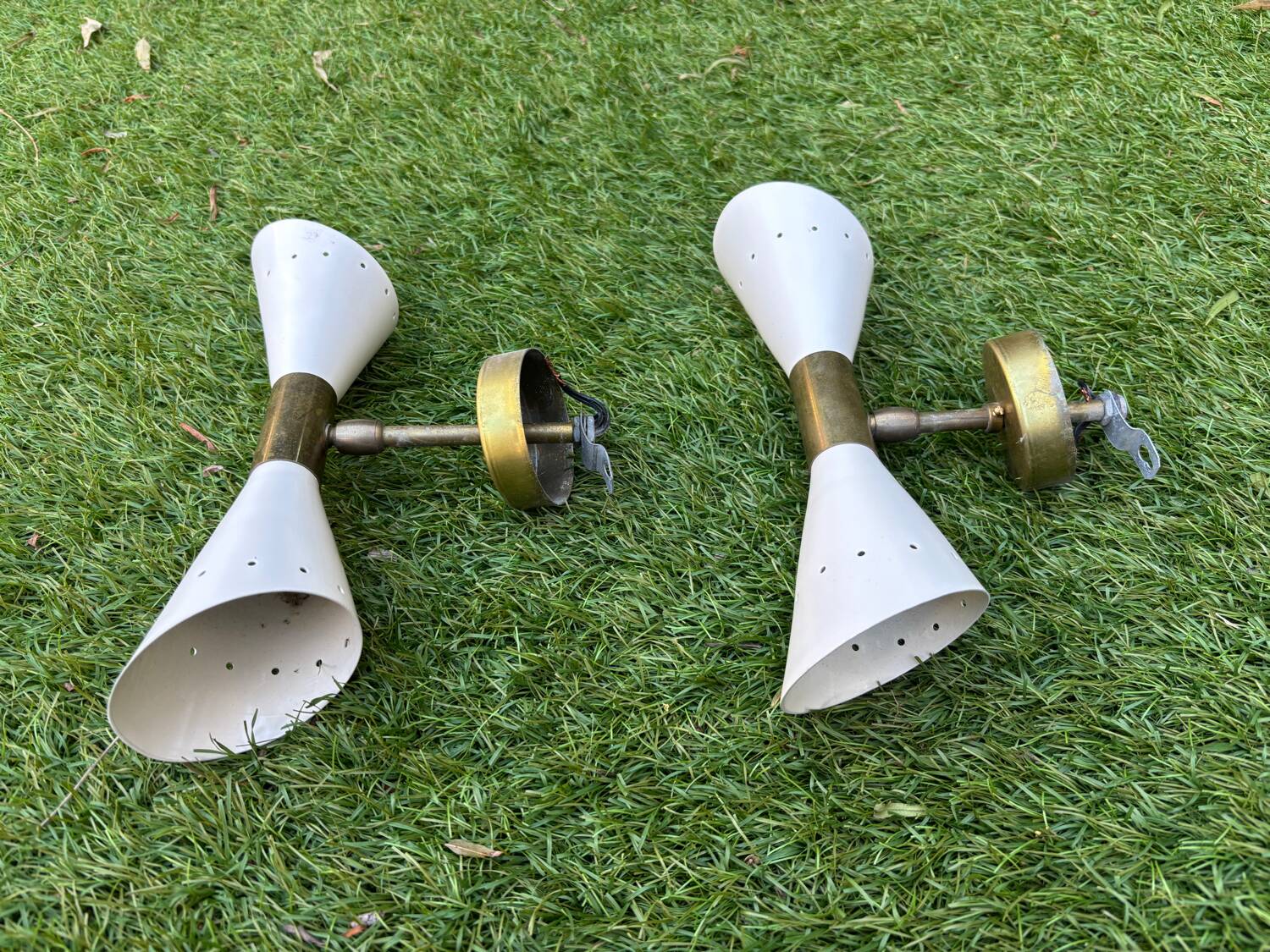 Appliques sconces « Papillon » style mid-century Stilnovo