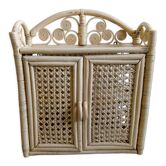 Rattan shelf bamboo 2 doors