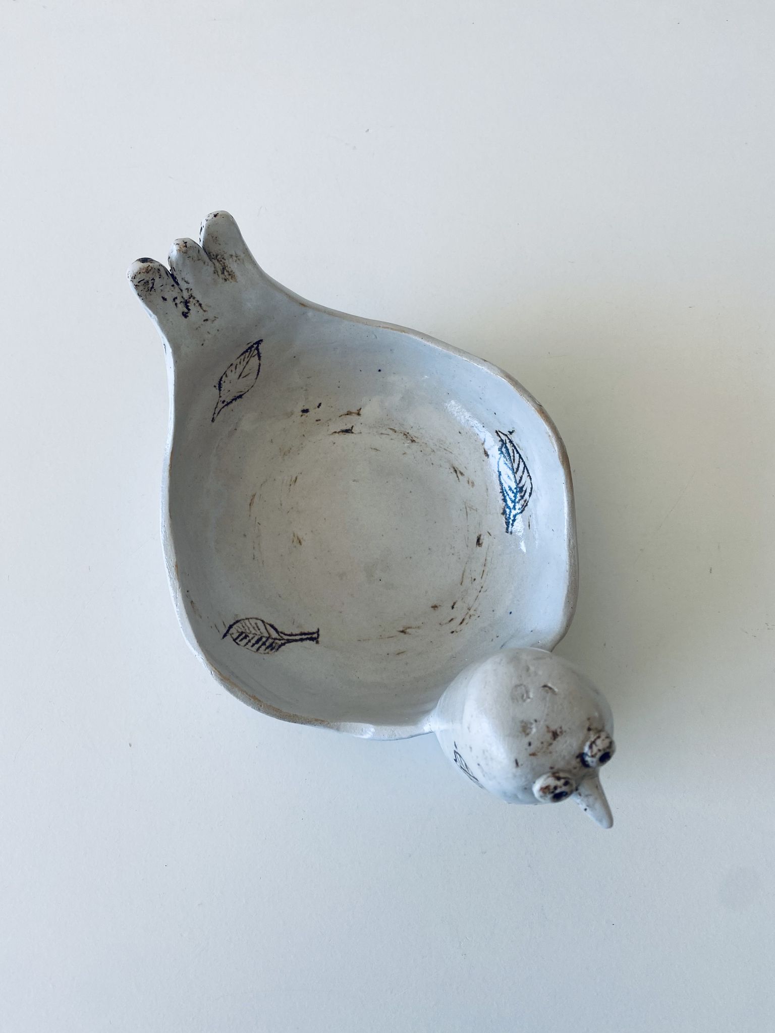 Vide poche ou coupelle en céramique oiseau