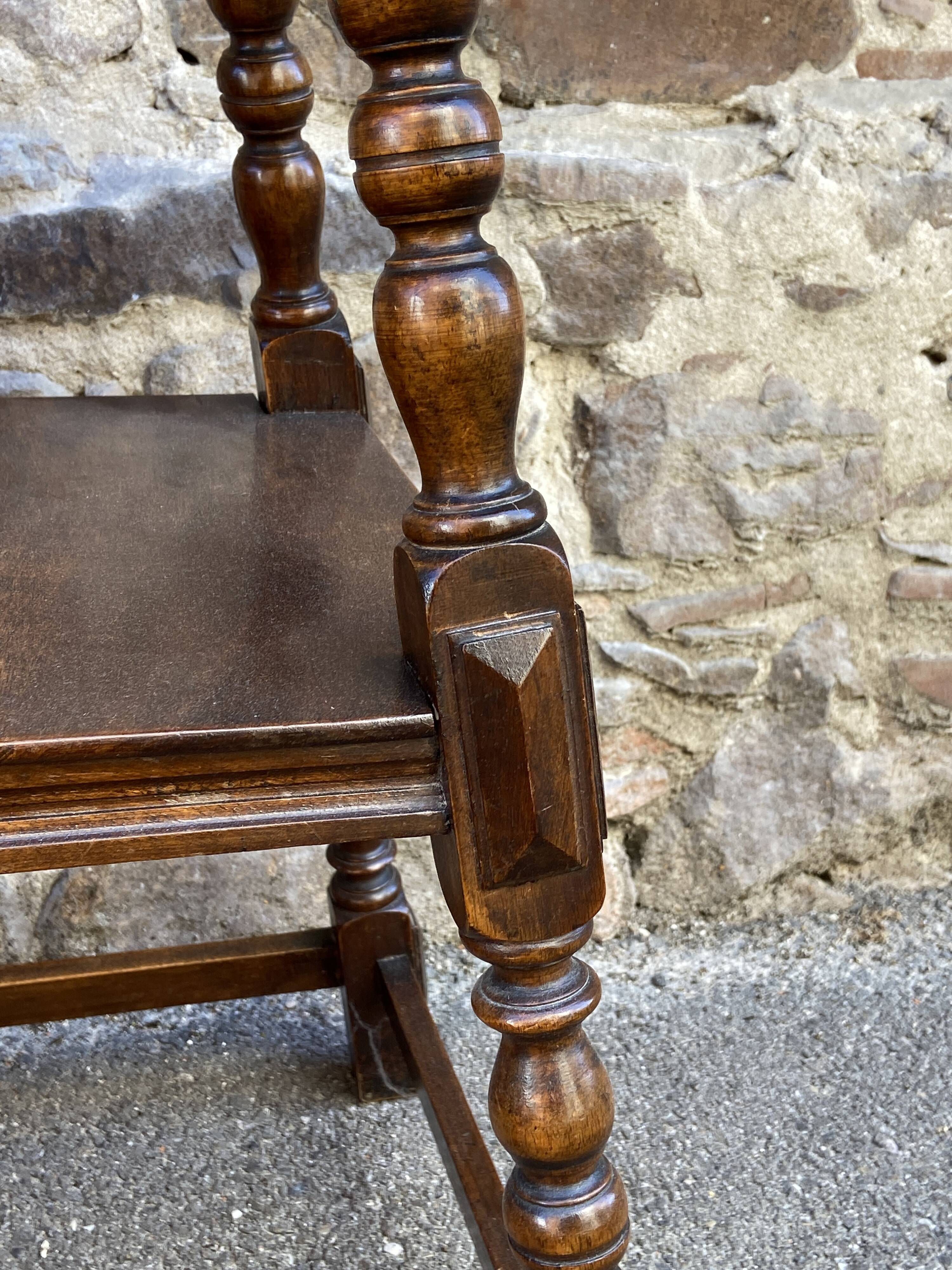 Art Deco 1930 Walnut Bench