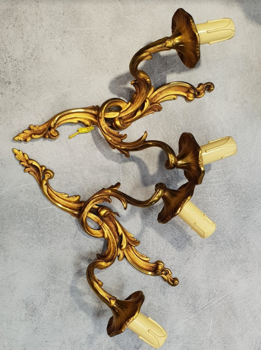 Bronze wall lamps shabby chic