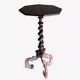 19th century pedestal table in twisted wood Louis XIII tripod
