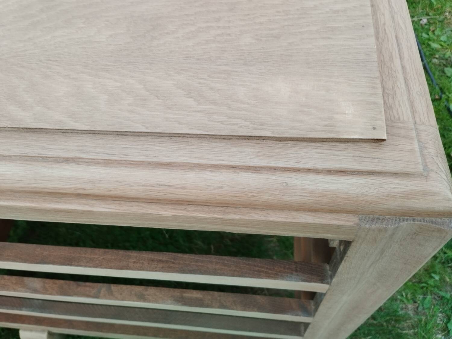 Old vintage chest of drawers with compass feet