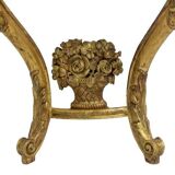 Louis XV period carved and gilded wooden console. Circa 1880.