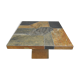 Brutalist slate stone coffee table, 1980s