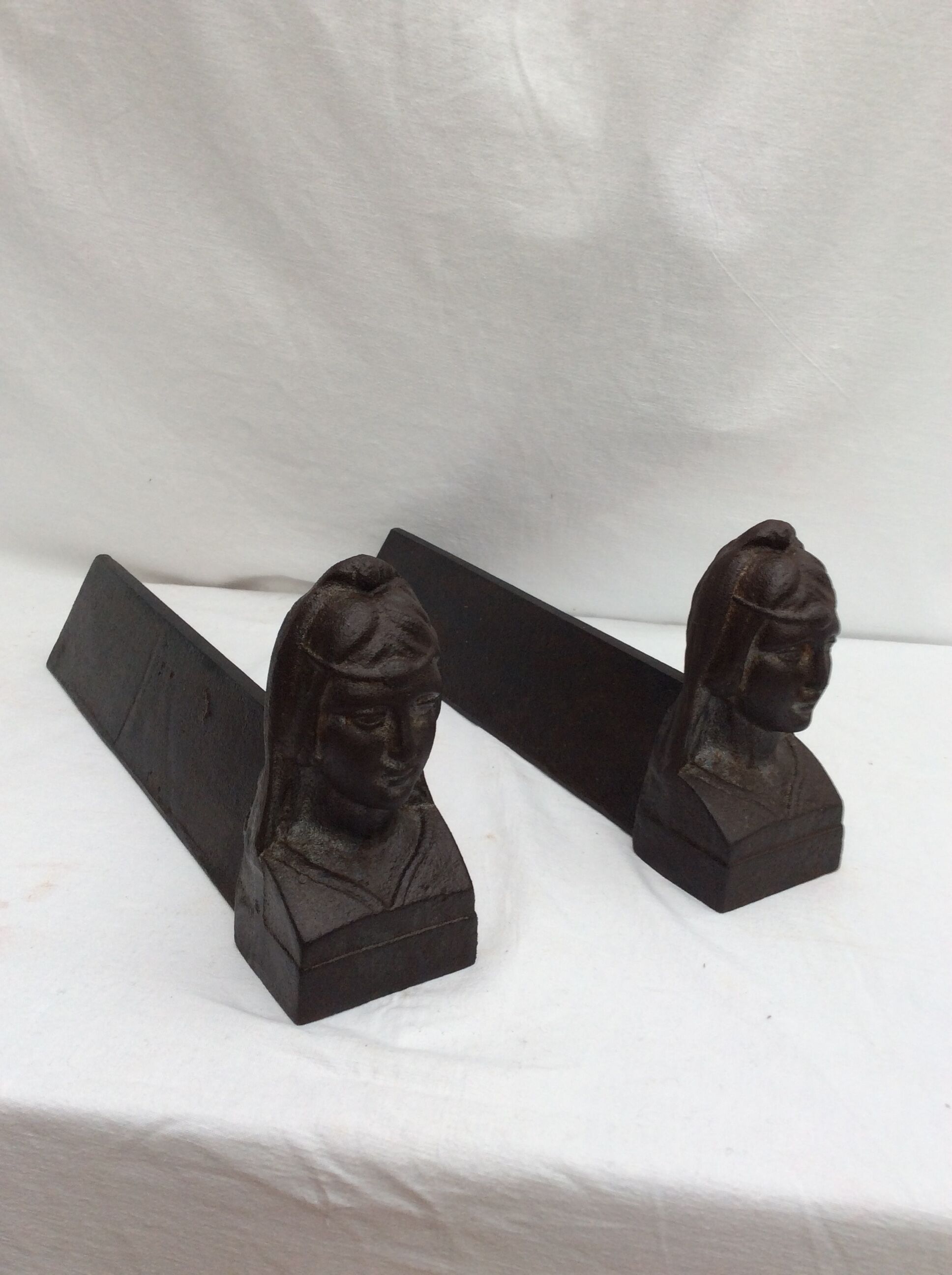 Old pair of iron channels