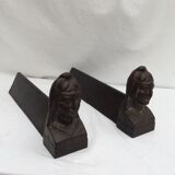 Old pair of iron channels