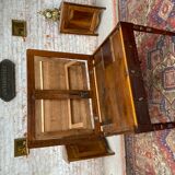 Mahogany desk table with system in la tronchin xix eme century