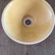 Yellow enameled ceramic lampshade (real color brighter than in photos)