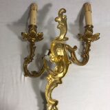 Antique bronze wall light