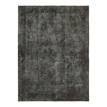 Hand-knotted persian antique 1970s 295 cm x 385 cm grey wool carpet