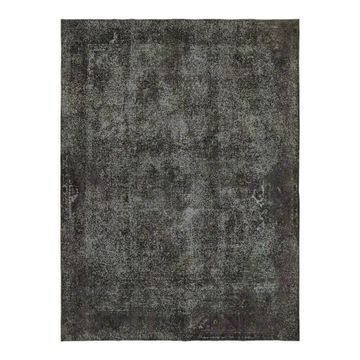 Hand-knotted persian antique 1970s 295 cm x 385 cm grey wool carpet
