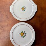 Longwy iron earth dessert service