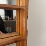 Storage box with wall-mounted glass mirror with integrated storage
