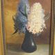 Paire de peintures de fleurs