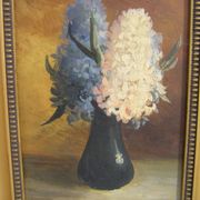 Pair of flower paintings