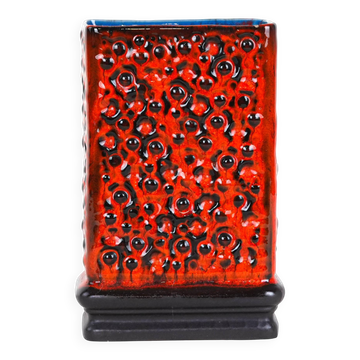 Vase en céramique, Fat Lava, design allemand, années 1960, fabriqué en Allemagne de l'Ouest