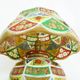 Ancient camel leather lamp and wooden base
