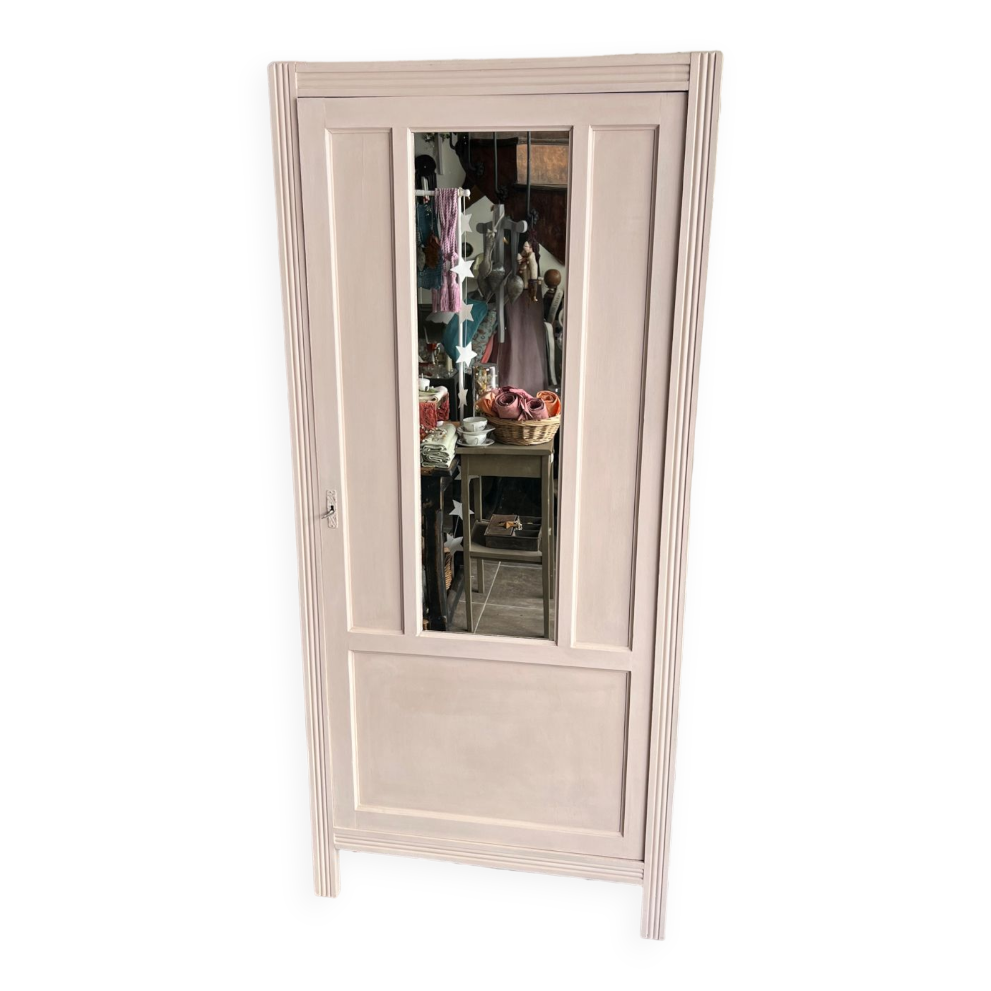 Small Parisian wardrobe with mirror