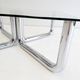 Space age chrome & glass coffee table 1970s