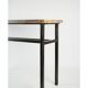 Console, art moderne, acier peint et marbre