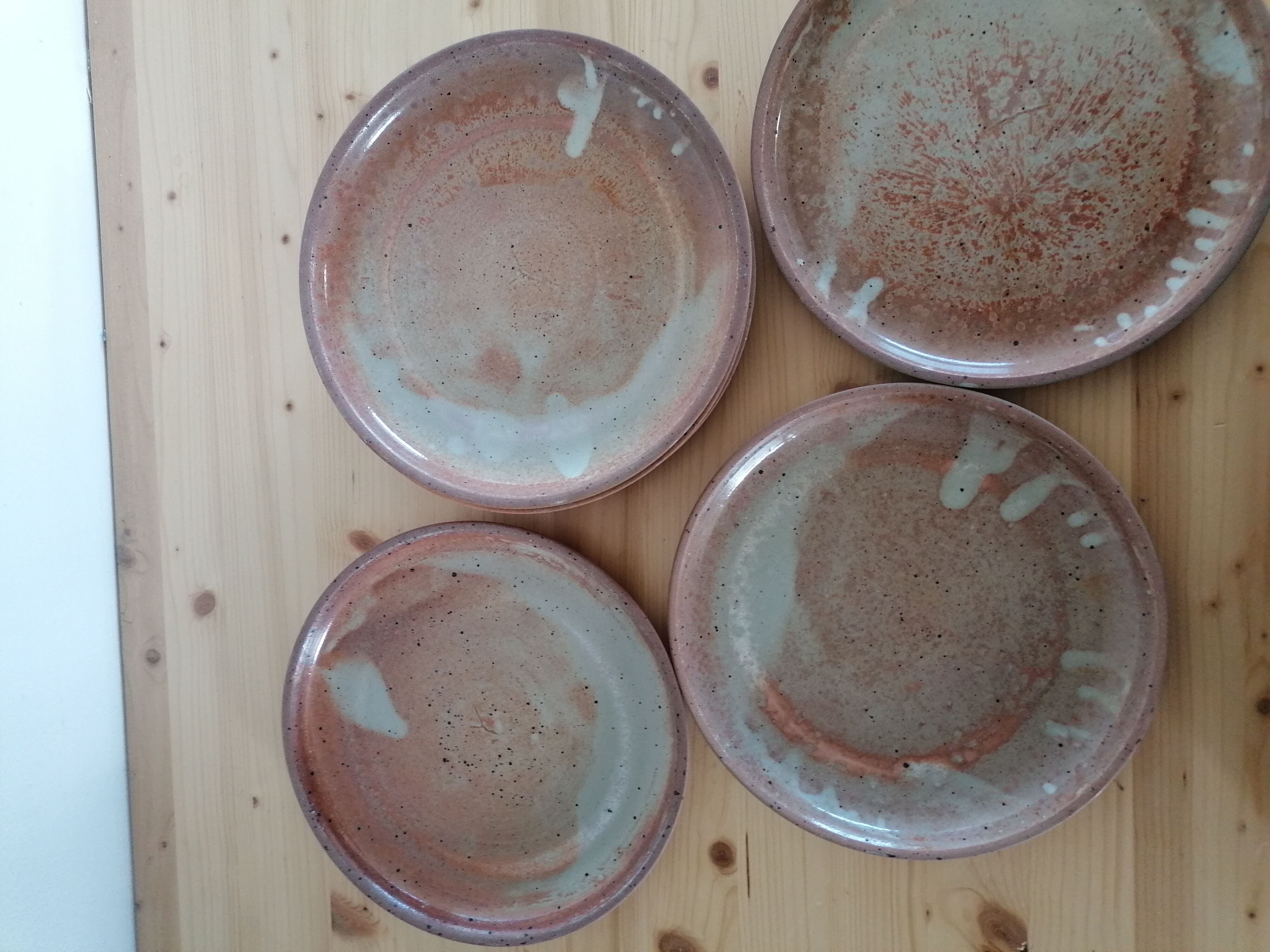 Lot of 6 sandstone plates