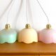 Set of 3 multicoloured hanging decorations