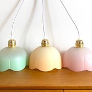 Set of 3 multicoloured hanging decorations