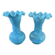 Set of 2 opaline vases