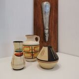 Set of 3 vintage vases West Germany