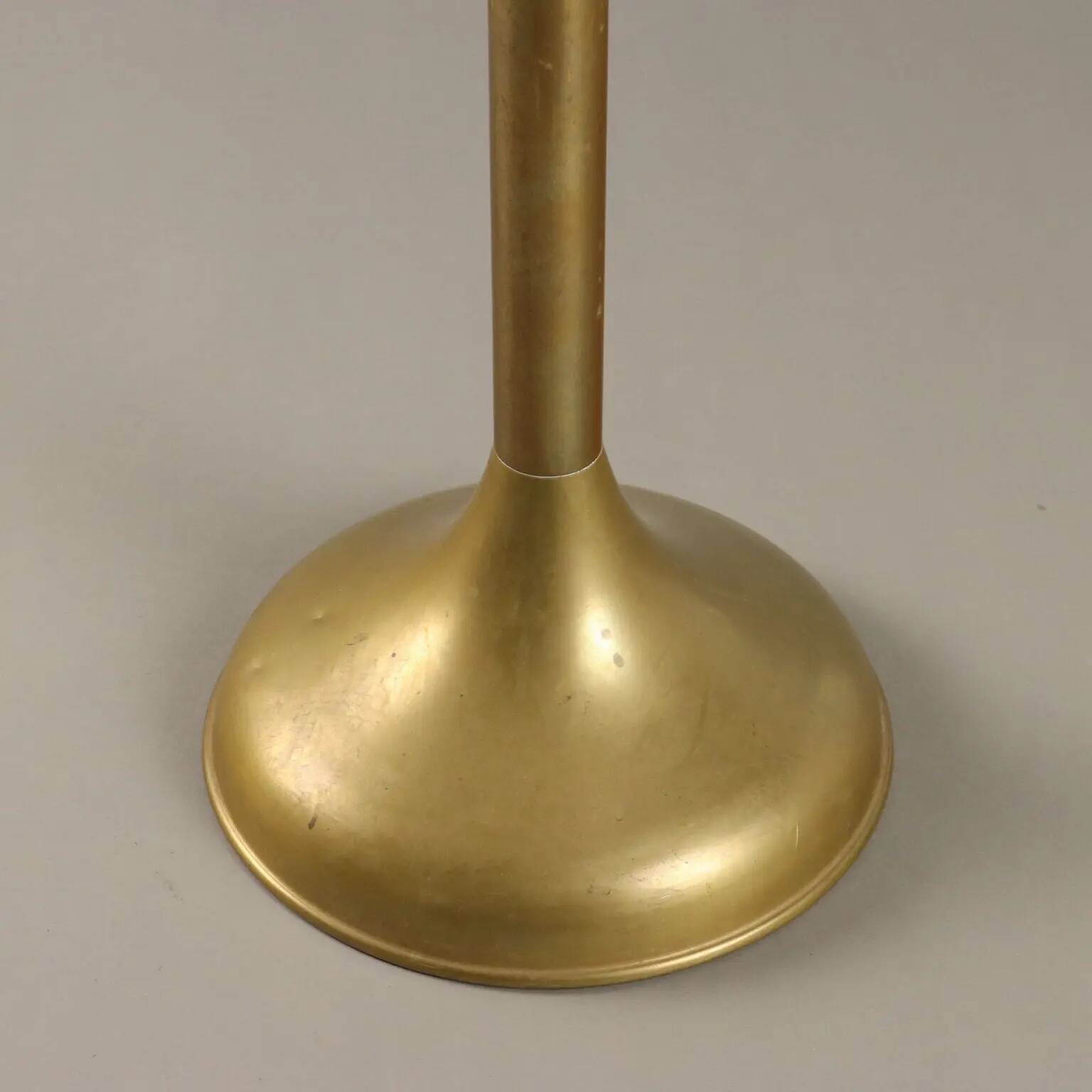 Vintage champagne bucket in brass and plexiglass, Europe, 1970s.