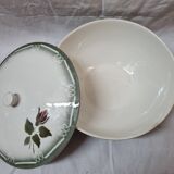 Digoin earthenware soup tureen, Sarreguemines 1940/50