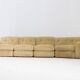 Vintage Italian curved modular chrome sofa 1970s