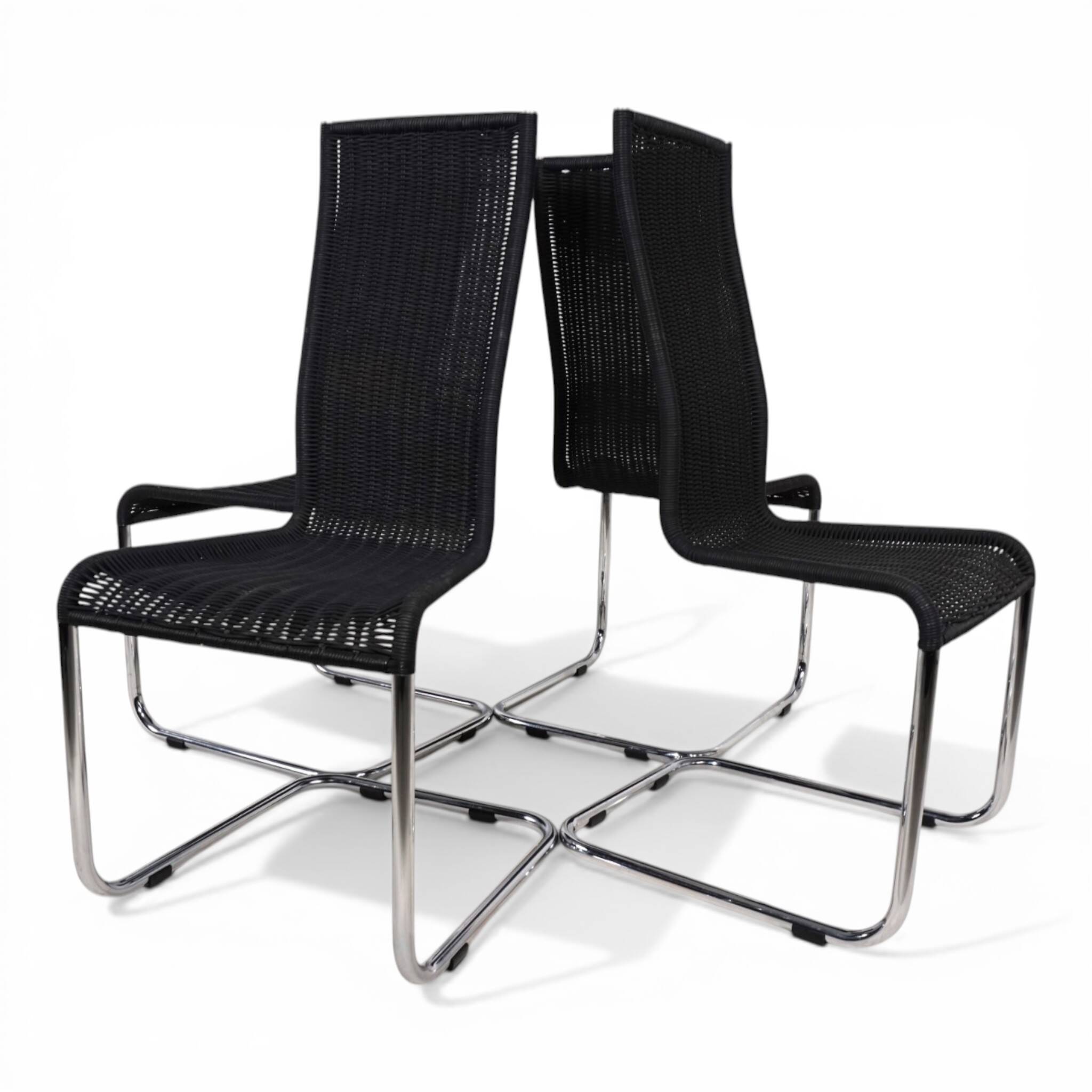 Set of 4 B 25 Tecta Cantilever Chairs by Axel Bruchhäuser, 1980