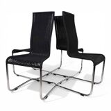 Set of 4 B 25 Tecta Cantilever Chairs by Axel Bruchhäuser, 1980