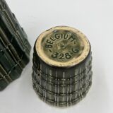 Duo de cache-pots art déco faïencerie de Thulin